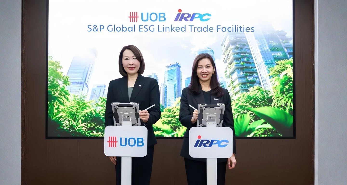 IRPC และ UOB ลงนามความร่วมมือสินเชื่อเพื่อการค้าเพื่อความยั่งยืน