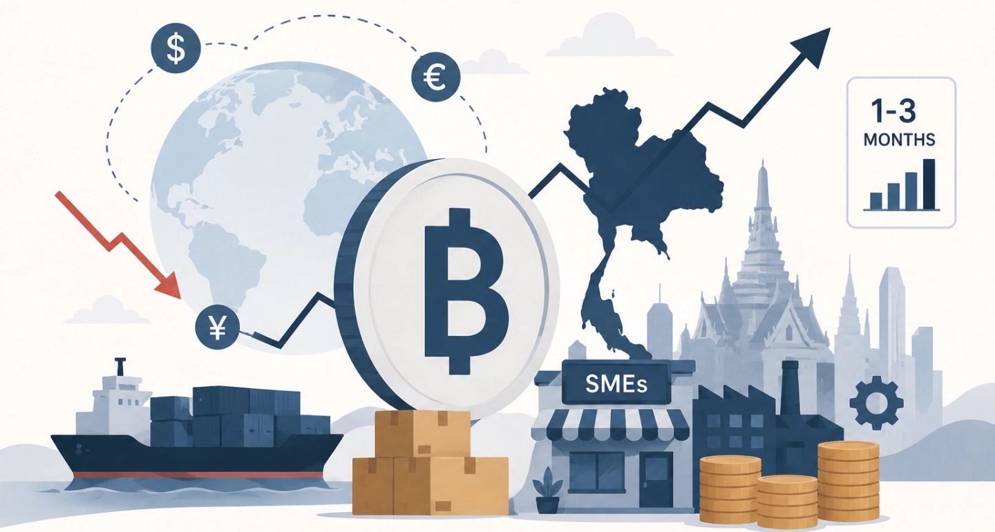 ค่าเงินบาทและทิศทางตลาดโลก: ผลกระทบต่อเศรษฐกิจไทยและ SMEs ในช่วง 1-3 เดือนที่ผ่านมา
