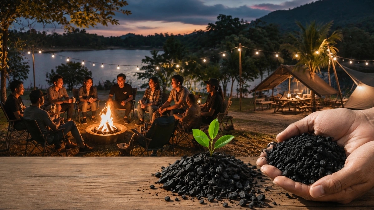 เมื่อ Team Outing กลายเป็น ESG Action: ไร่ใจยิ้มและพลังของ Biochar ที่เปลี่ยน "ขยะป่า" ให้เป็นทรัพยากร