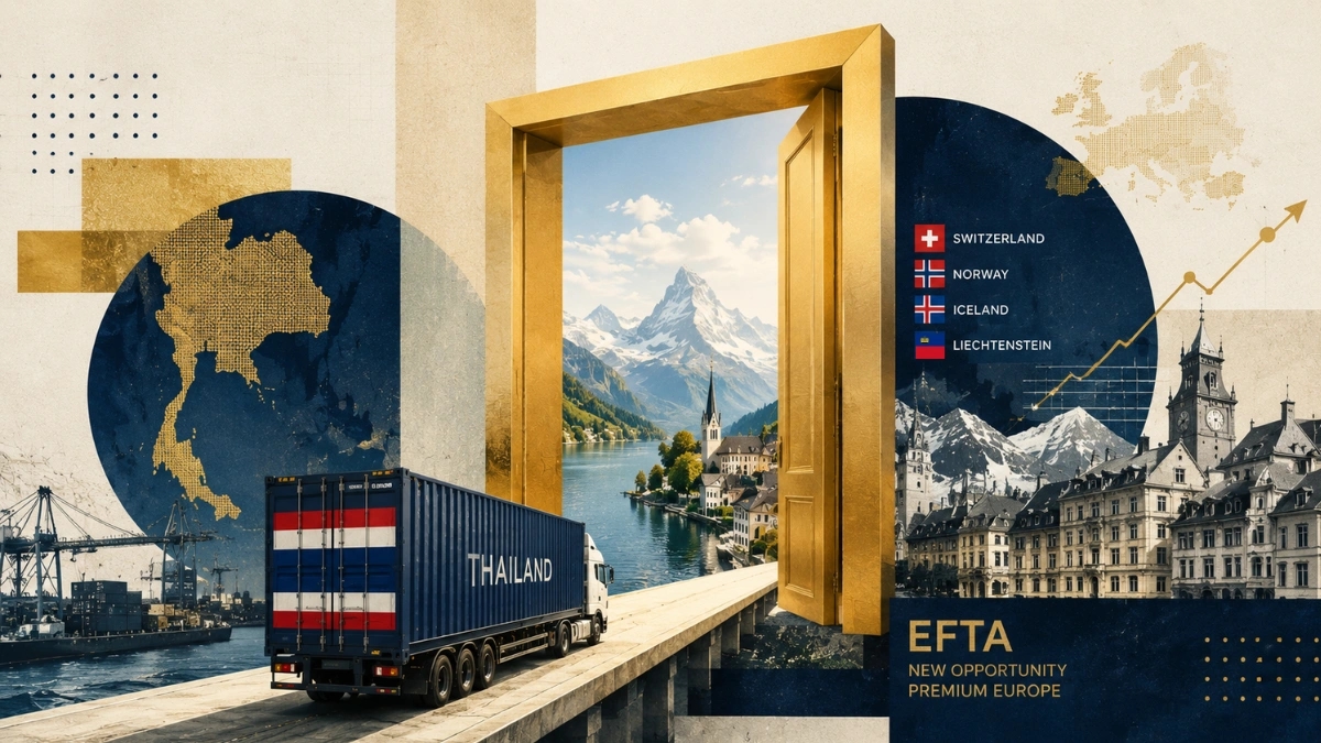 โอกาส EFTA: ประตูสู่ตลาดยุโรประดับพรีเมียมของไทย