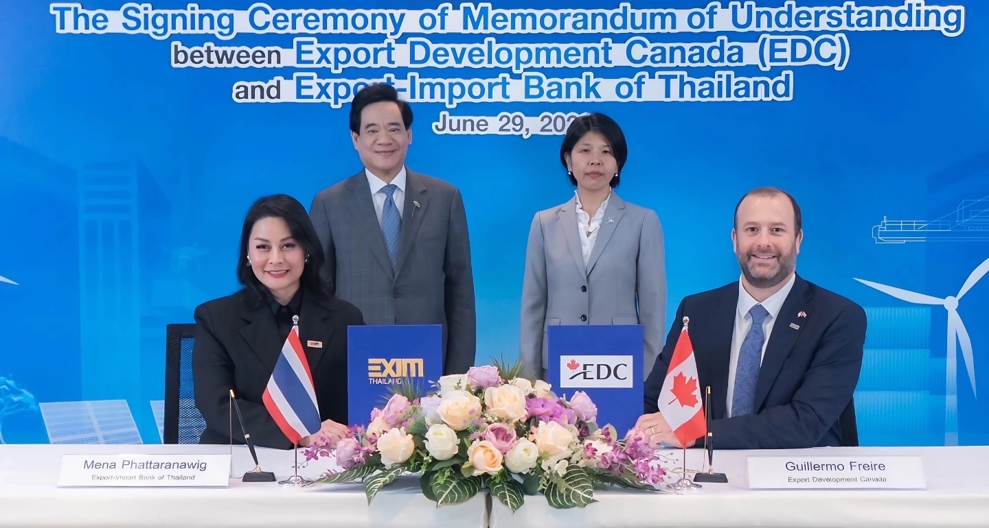 EXIM BANK และ EDC แคนาดา ยกระดับการค้าลงทุนไทย