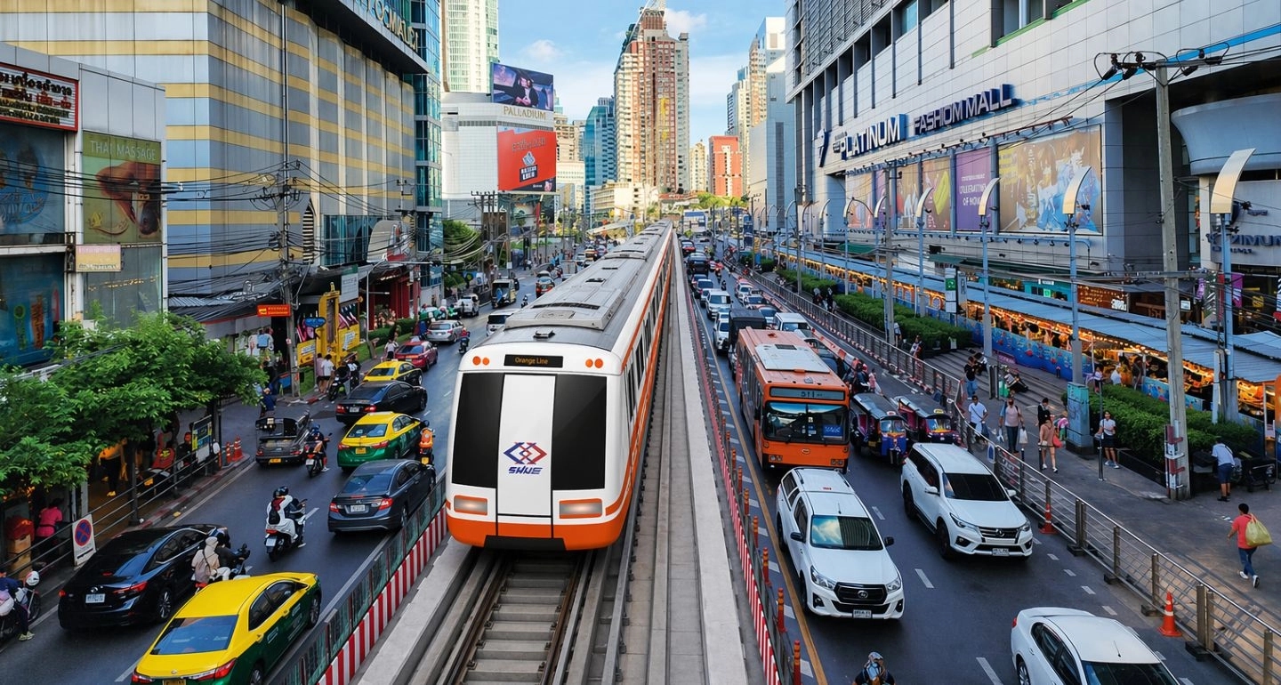 รถไฟฟ้าสายสีส้มกับการพลิกโฉมประตูน้ำสู่แลนด์มาร์กท่องเที่ยวระดับโลก