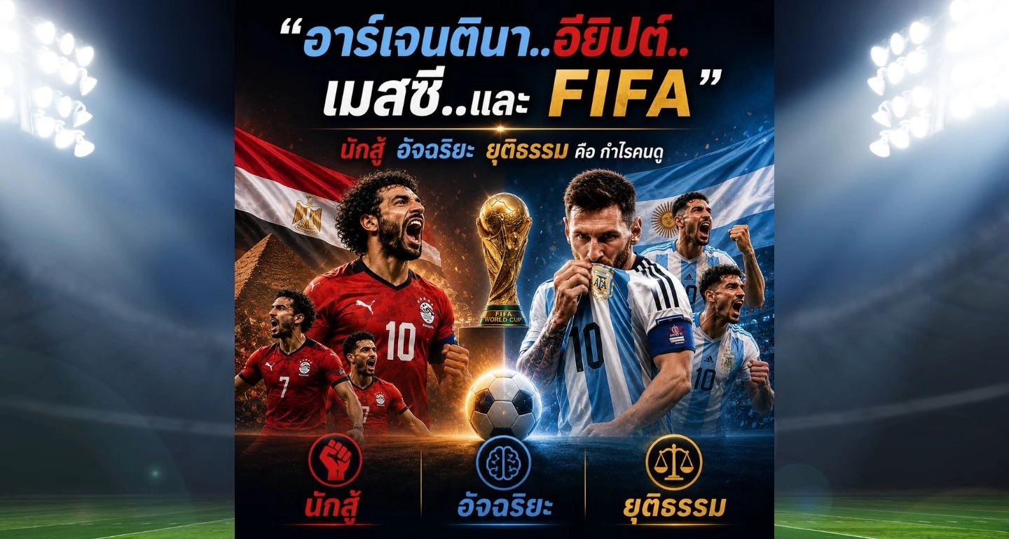 "อาร์เจนตินา..อียิปต์..เมสซี..และ FIFA" นักสู้ อัจฉริยะ ยุติธรรม คือ กำไรคนดู