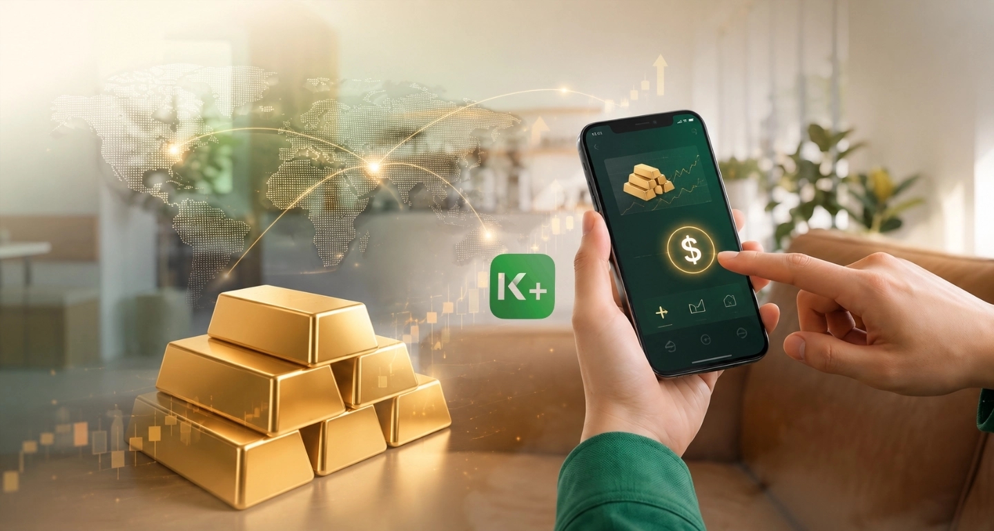 K PLUS อัปเกรดฟีเจอร์ซื้อ-ขายทองคำด้วยสกุลเงิน USD