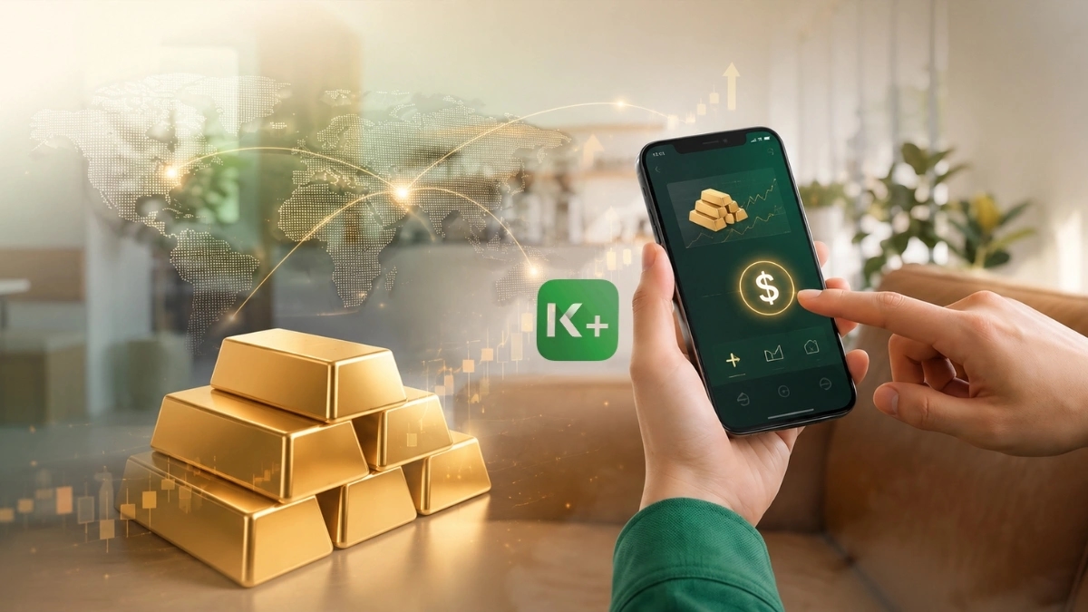 K PLUS อัปเกรดฟีเจอร์ซื้อ-ขายทองคำด้วยสกุลเงิน USD