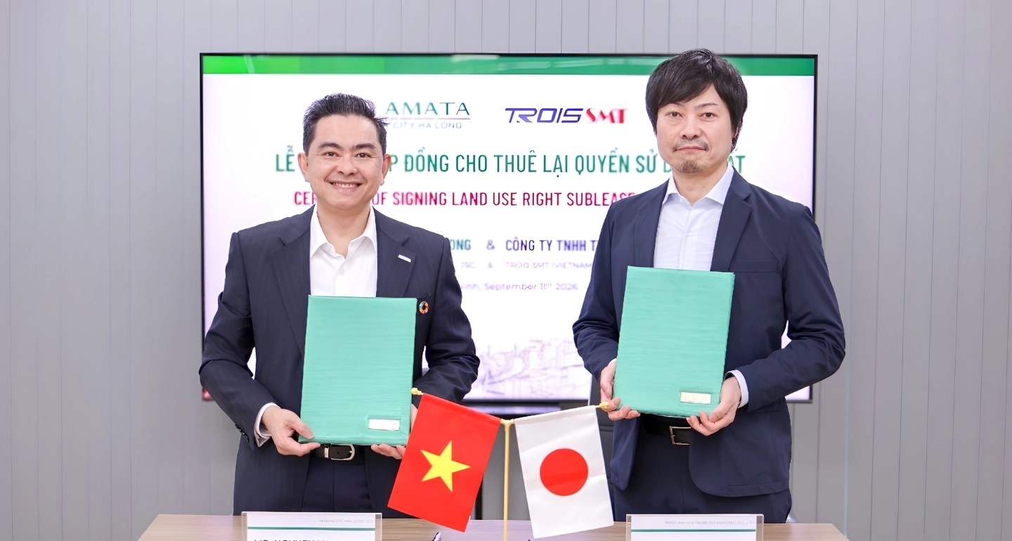 อมตะซิตี้ ฮาลองรับลงทุนญี่ปุ่น 15 ล้านดอลลาร์ ปั้นฐานผลิตชิ้นส่วนอิเล็กทรอนิกส์ไฮเทคในเวียดนาม