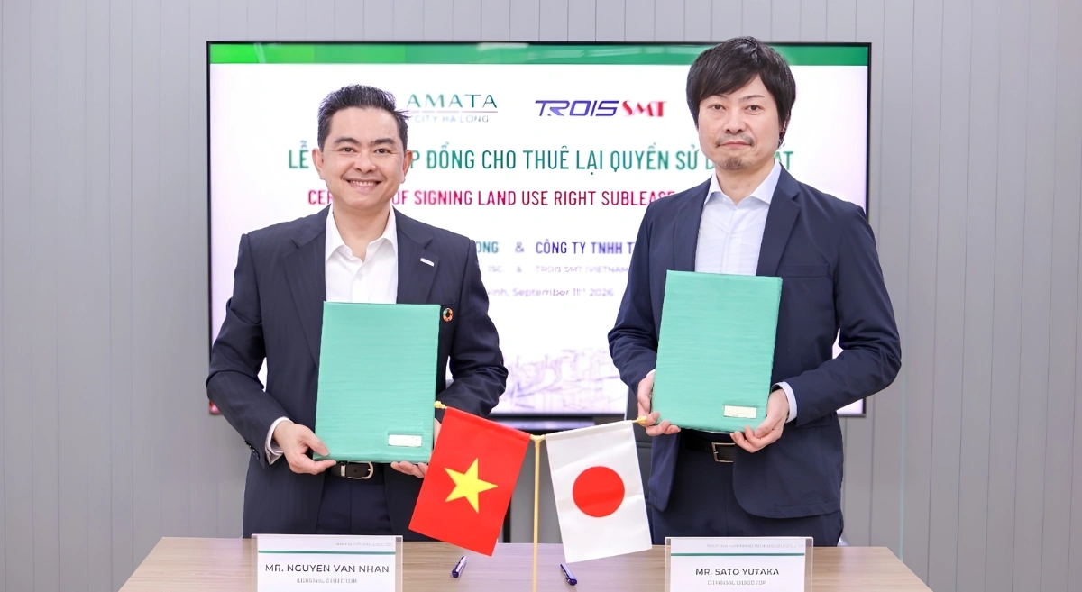 อมตะซิตี้ ฮาลองรับลงทุนญี่ปุ่น 15 ล้านดอลลาร์ ปั้นฐานผลิตชิ้นส่วนอิเล็กทรอนิกส์ไฮเทคในเวียดนาม